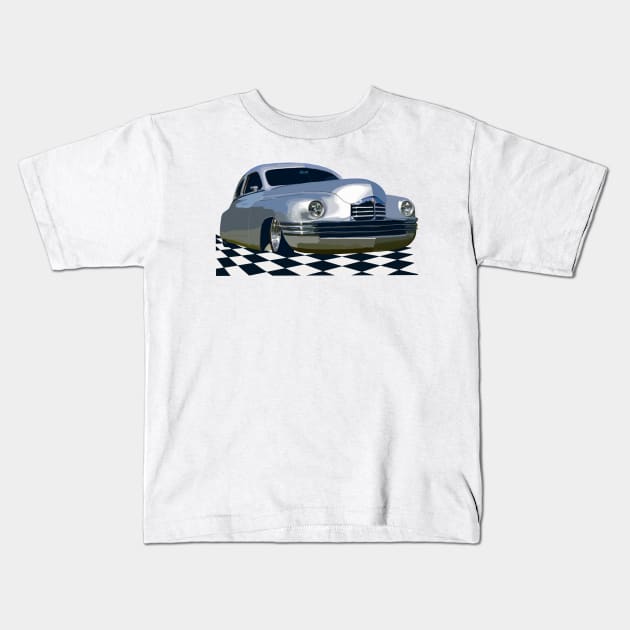 Classic Packard on the Showroom Floor Kids T-Shirt by MamaODea